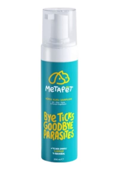 Metapet Köpek Bit Pire Dış Parazit Karşıtı Kuru Köpük Şampuan 200 ML