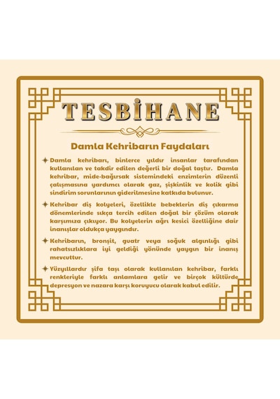 Doğal Form Sarı-yeşil Renkli Doğal Damla Kehribar Kadın Kolye Sarı