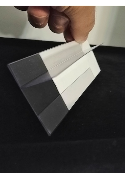10 Adet Pvc Etiketlik Dik Siperli Yapışkanlı 10x5 Cm Raf Önü