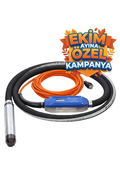 Demir Teknik Dt 220 Eco Kendinden Konvertörlü 60 Mm Beton Vibratörü