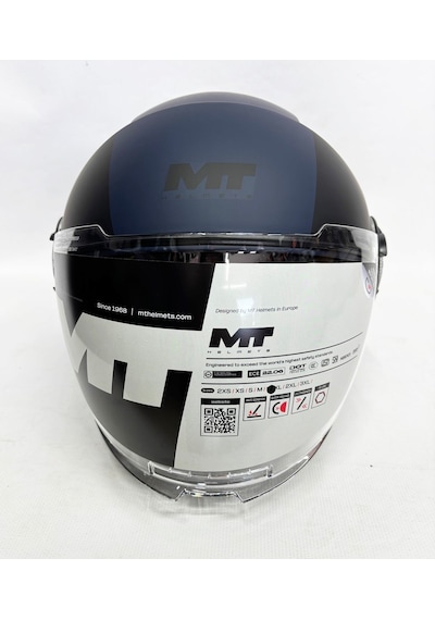 Mt Viale Sv Advance C67 Mat Renk İç Güneş Vizörlü Kask Lacivert