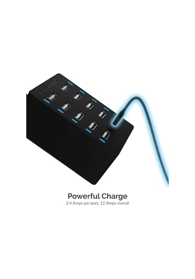 Sabrent 100 Watt Çoklu Bağlantı Noktalı Usb Hızlı Şarj Cihazı Ax-adpd 10-port