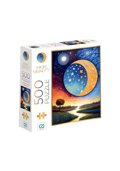 Ay Ve Manzara 500 Parça 2,2mm Kalınlık 33x48cm Profesyonel Hobi Puzzle Yapboz Serisi