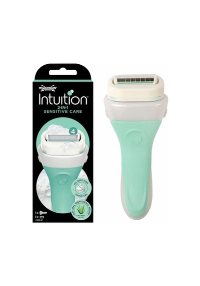Wilkinson Sword Intuition 2 İn 1 Sensitive Care Kendinden Sabunlu 4 Bıçaklı Kadın Tıraş Bıçağı