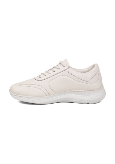 Voyager Beyaz Hakiki Deri Hafızalı Taban Lastik Bağcıklı Kadın Casual Ayakkabı Sneaker 8439 Z Voyager Beyaz Hakiki Deri Hafızalı Taban Lastik Bağcıklı Kadın Casual Ayakkabı Sneaker 8439 Z