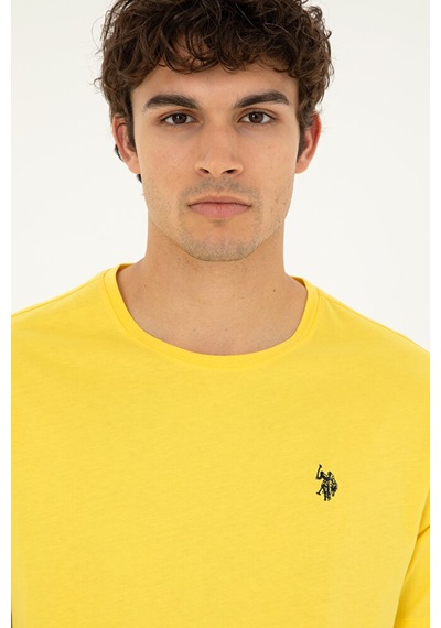 U.S. Polo Assn. Erkek Basic Tişört 50279632-vr044 Sarı
