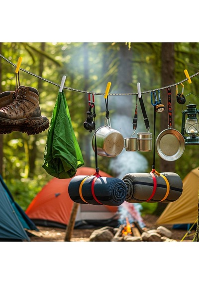 Automix Kamp / Piknik İçin Askılı Esnek Gergi Lastiği