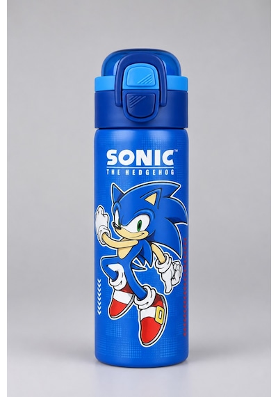 X Dekomus Lisanslı Sonic Blue Speed Collection 600 Ml Çift Fonksiyon Kapaklı Çelik Matara Diğer