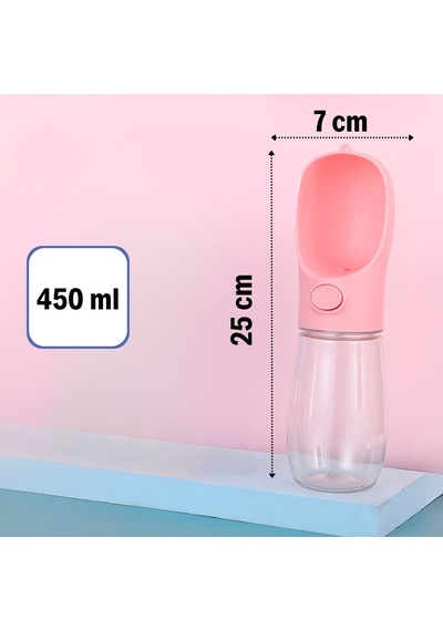 Buffer 450 Ml Taşınabilir Butonlu Evcil Hayvan Suluğu