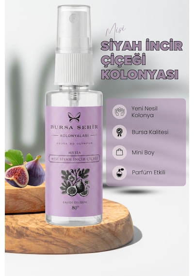 Misi Siyah İncir Çiçeği Kolonyası 45 Ml Sprey Cep Boy 80