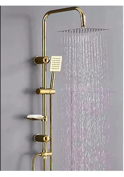 Quart Gold Rain Duş Seti Altın