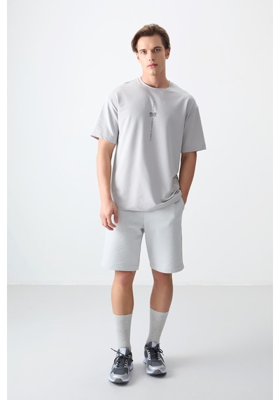 Air Jones Tommy Life Taş Pamuklu Kalın Yumuşak Dokulu Oversize Fit Baskılı Erkek T-shirt - 88373 Taş Air Jones Tommy Life Taş Pamuklu Kalın Yumuşak Dokulu Oversize Fit Baskılı Erkek T-shirt - 88373 Taş