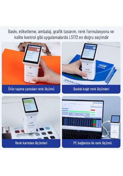 Ls172 Baskı Ve Kağıt Ürünleri İçin Renk Ölçer