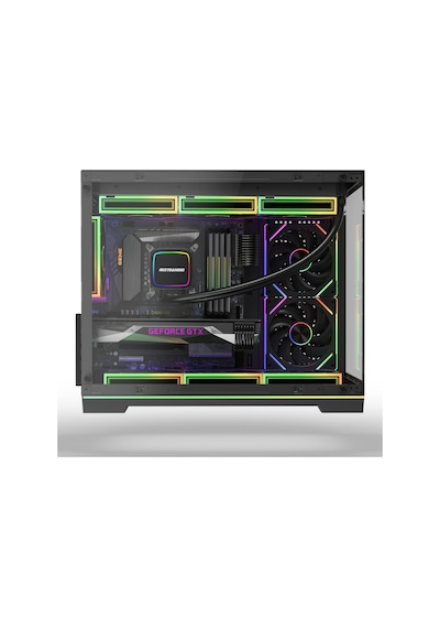 Orion Neon 6x Argb Fan Kumanda Ve Kontrolcü Micro Atx Boş Bilgisayar Kasası Siyah