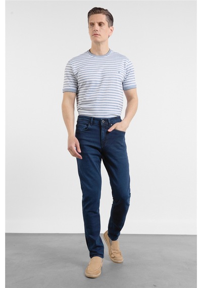 İmza Koyu Lacivert 5 Cep Slim Fit Denim Pantolon 1023255169