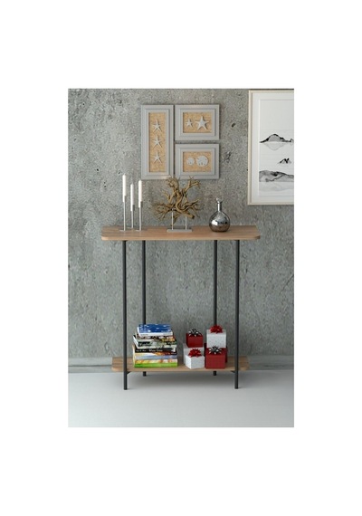 Atlantik Çam Konsol / Dresuar / Çok Amaçlı Raf 1125 Metal
