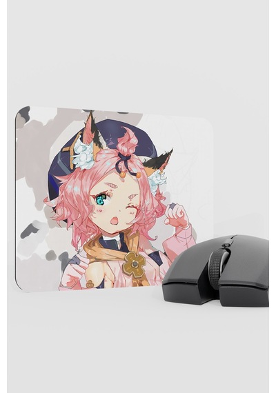 Diona Genshin Impact Anime Gacha V5 - 22x18 Gaming Mouse Pad Fare Altlığı