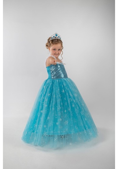 Parti Selesi Elsa Kostüm - Frozen Elbise - Askılı Tarlatanlı Eldiven Taç Asa Mavi Gelinlik Karlar Kıraliçesi Mavi Parti Selesi Elsa Kostüm - Frozen Elbise - Askılı Tarlatanlı Eldiven Taç Asa Mavi Gelinlik Karlar Kıraliçesi Mavi