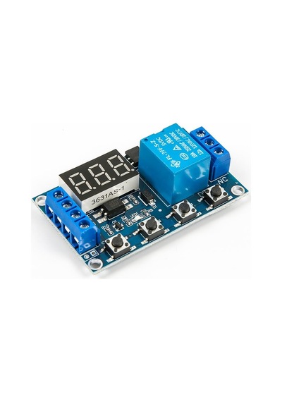 Zaman Ayarlı Geciktirmeli Röle Kartı Led Ekran 6-30V Micro USB Girişli