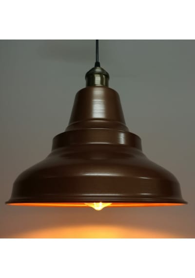 Retro Metal Sarkıt Avize Rustik Tekli Sarkıt Mat Bakır Cafe Mutfa (536636623)