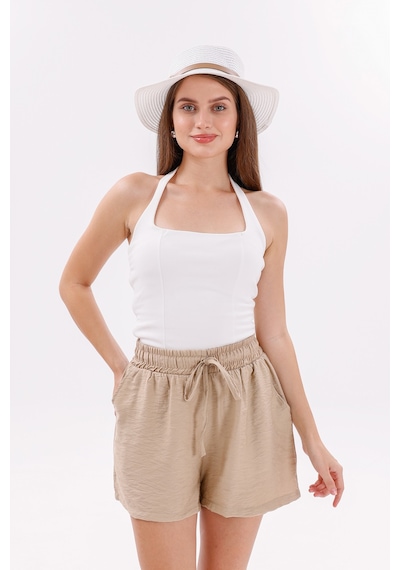 Genius Store Genıus Store Kadın Şort Aerobin Pamuklu Cepli Çekmez Kumaş Beli Lastikli Şort Bej Genius Store Genıus Store Kadın Şort Aerobin Pamuklu Cepli Çekmez Kumaş Beli Lastikli Şort Bej