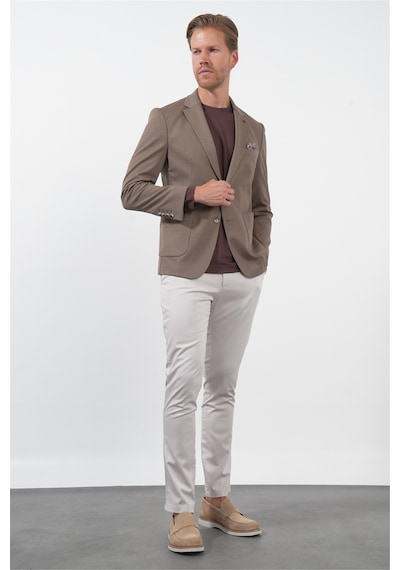İmza Vizon 6 Drop Slim Fit Pamuklu Ceket 1002260126