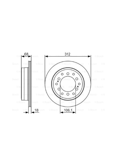 Toyota Land Cruiser 3.0d4d 2002-2010 Bosch Ön Disk 2 Adet