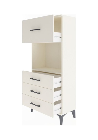 Arges Dolap Tek Raflı 4 Çekmeceli 60x30x134 Aytaşı-aytaşı Aytası