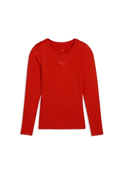 Puma Teamlıga26 Baselayer Genç Uzun Kollu Tişört 660452 01 Kırmızı