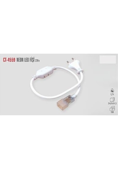 Cata Ct-4559 Neon Led Fişi (220 V)