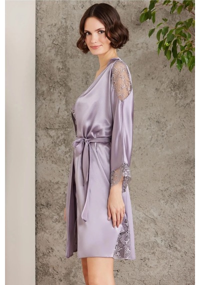 Pierre Cardin 6000 Kadın Dantelli Saten 6'lı Set-royal ROYAL