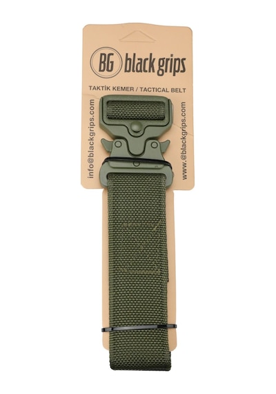 Black Grips Taktik Outdoor Kemer Palaska Metal Tokalı // Haki Haki