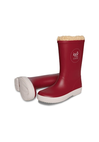 Igor Splash Nautico Kürklü Kırmızı Çocuk Yağmur Çizmesi W10207-00