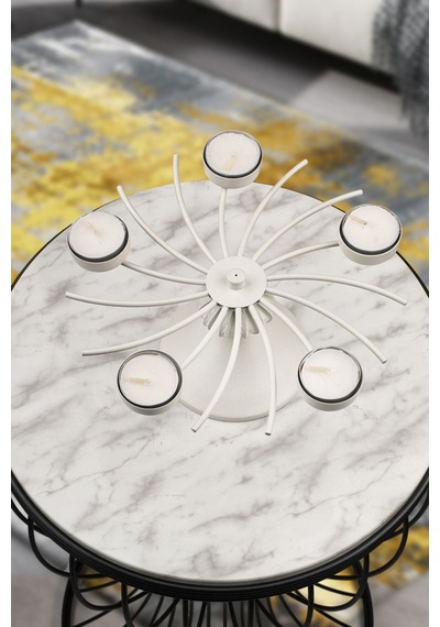 Pelikan 5.li Tealight Mumluk Beyaz