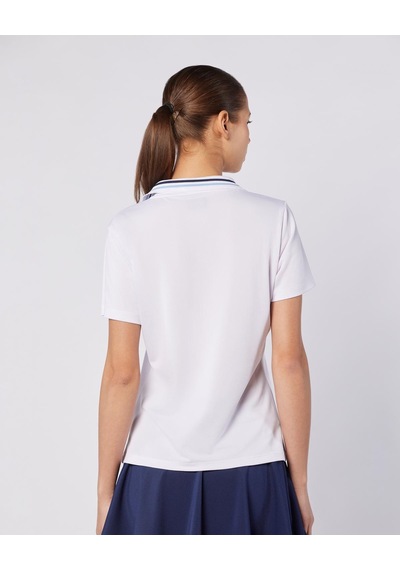 Kappa Elegance Polo Wmn Kadın Beyaz Regular Polo Yaka Tişört