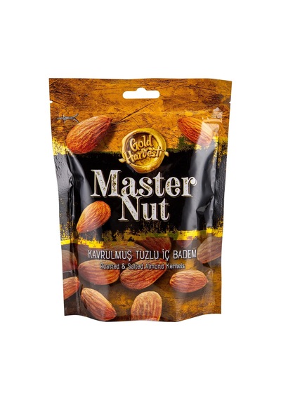4 Adet Master Nut Kavrulmuş Tuzlu İç Badem 135 G