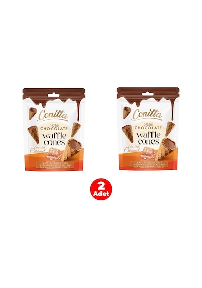 Conitta Deniz Tuzlu Karamel Dolgulu Gofret 80 Gr. 2 Adet