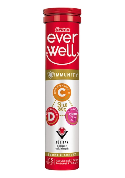 Ülker Everwell C-d-çinko-aserola Ef.tablet 15'li 67.5 G - 6 Adet Tarı