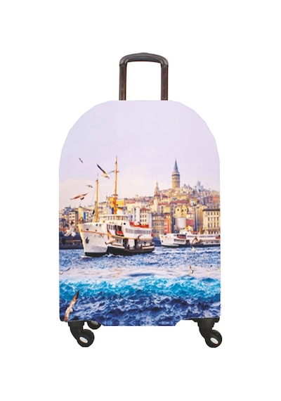 My Saraciye My 33 Eminönü Valizler İçin Kılıf Seti Kabin Orta Ve Büyük Mavi