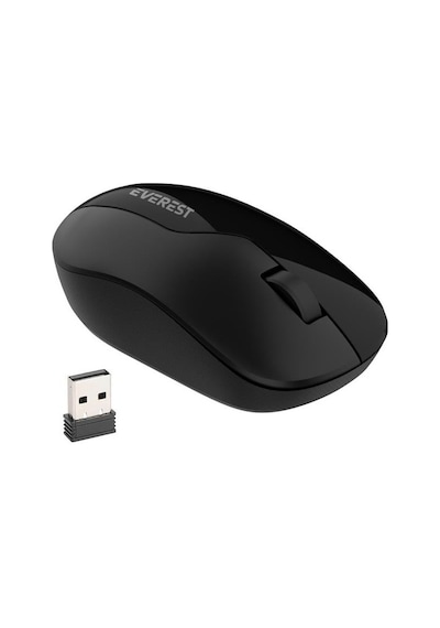 Everest Smw-973 Usb Siyah 2.4ghz 1200dpı Kablosuz Optik Mouse 5 Metre Menzilli 007