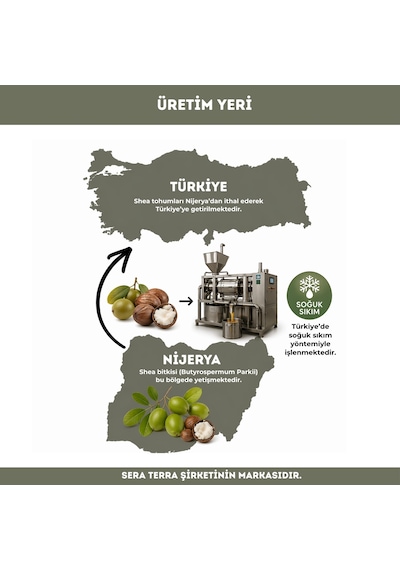Sera Natura Shea Butter Yağı 210 ML