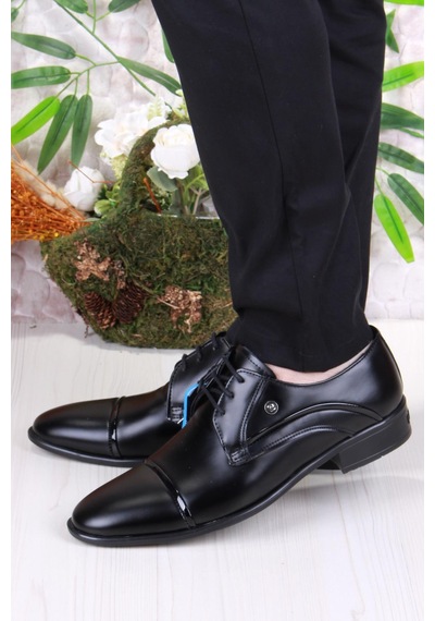 Pierre Cardin 7058 Siyah Açma Damat Ayakkabısı Takım Ayakkabısı Erkek Klasik Ayakkabı Siyah