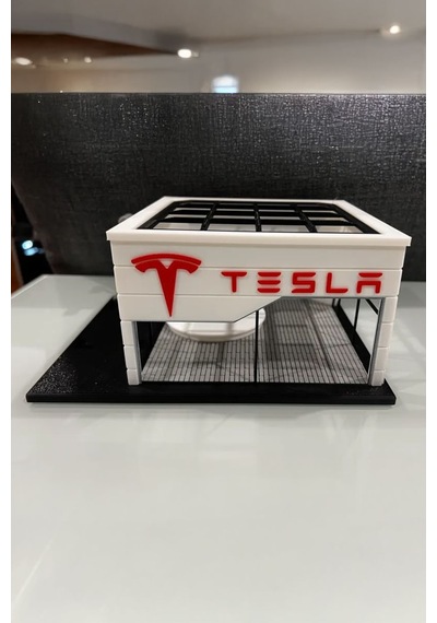 Tesla Showroom Tasarımlı Dekoratif Diorama 1:64