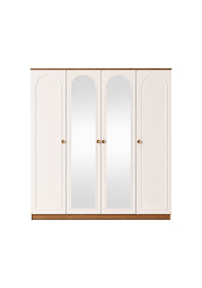 Bohem 4 Kapılı Dolap Beyaz