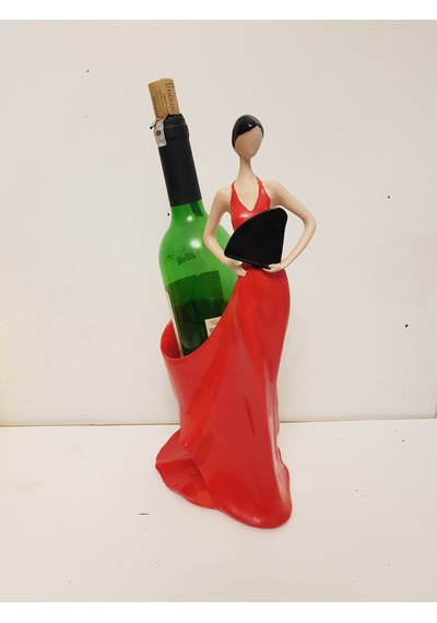 Elbiseli Kız Şişelik Şaraplık