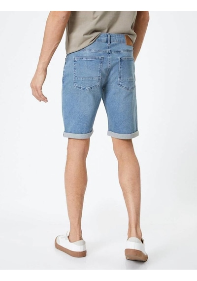 Koton Kot Şort Slim Fit Düğmeli Cepli Katlı Paça Açık İndigo 4sam40312nd Açık İndigo Koton Kot Şort Slim Fit Düğmeli Cepli Katlı Paça Açık İndigo 4sam40312nd Açık İndigo