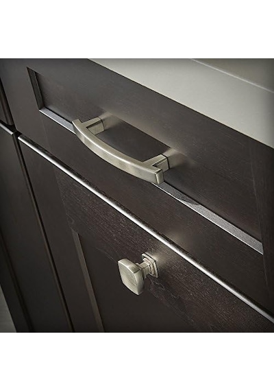 Franklin Brass Pierce Dolap Çekme, Nikel, 4 İnç Çekmece Kolu, 10'lu Paket, P29615k-sn-b