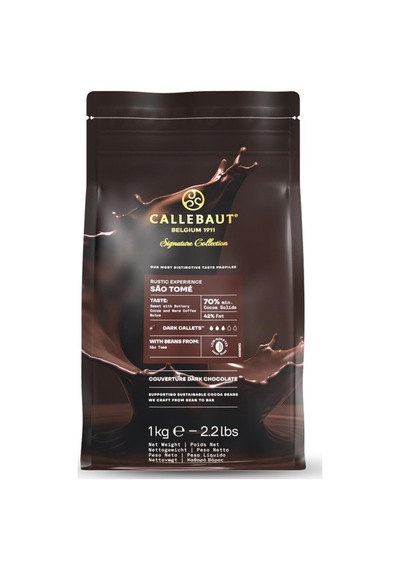 Callebaut Signature Collection Rustic São Tomé Bitter Çikolata 1 Kg