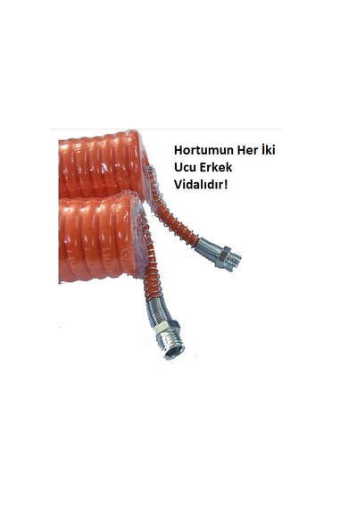 SapPower PE 5*8 Spiral Hava Kompresör Hortumu 7.5 M