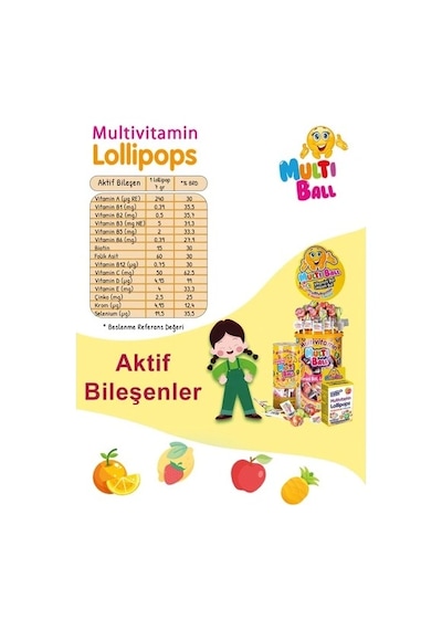 Multiball Multıball 150 Lik 7 Gr X 150 Lolıpop Vitamin